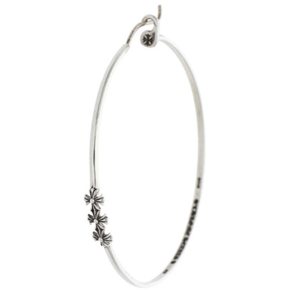 Chrome Hearts 925 Silver Large Hoop Earring Size ONE SIZE