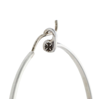 Chrome Hearts 925 Silver Large Hoop Earring Size ONE SIZE