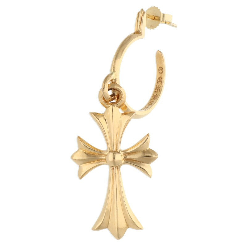 Chrome Hearts 22K Tiny CH Cross Earring Yellow Size ONE SIZE