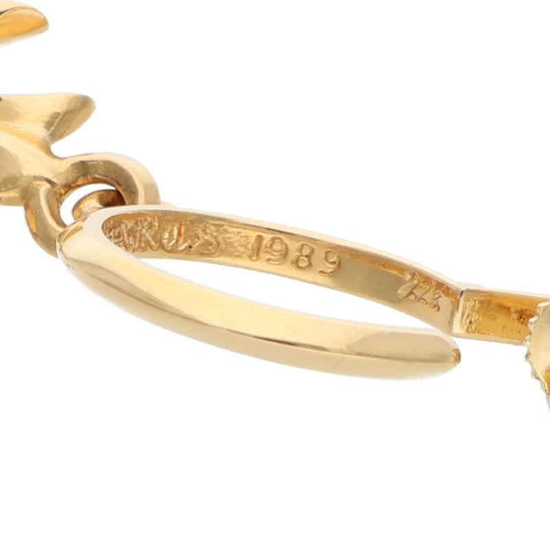 Chrome Hearts 22K Tiny CH Cross Earring Yellow Size ONE SIZE
