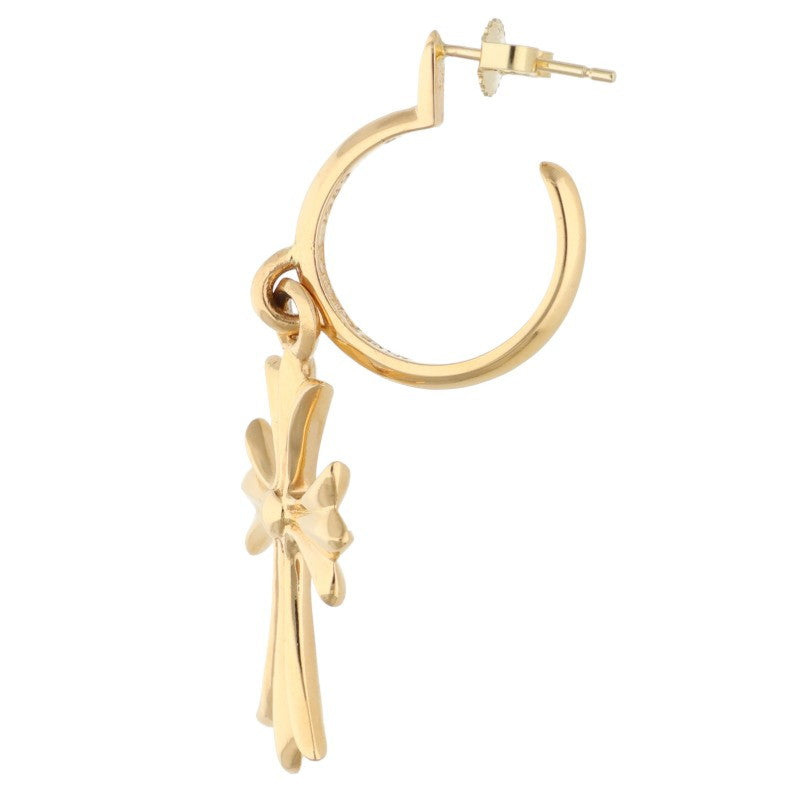 Chrome Hearts 22K Tiny CH Cross Earring Yellow Size ONE SIZE