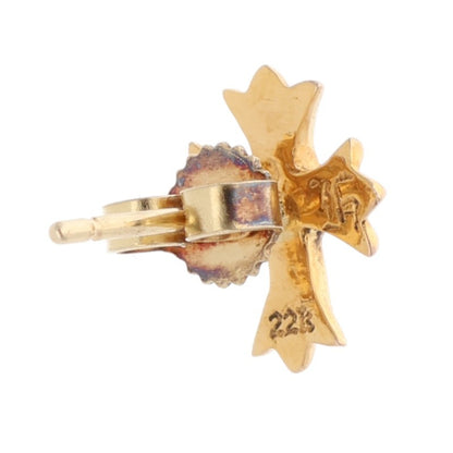 Chrome Hearts 22K CH Cross Stud Earring Yellow Size ONE SIZE