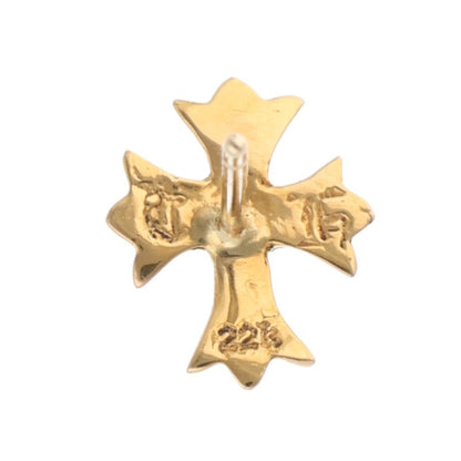 Chrome Hearts 22K CH Cross Stud Earring Yellow Size ONE SIZE