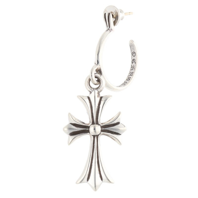 Chrome Hearts Tiny CH Cross Hoop Silver Size ONE SIZE