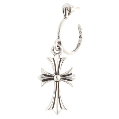 Chrome Hearts Tiny CH Cross Hoop Silver Size ONE SIZE