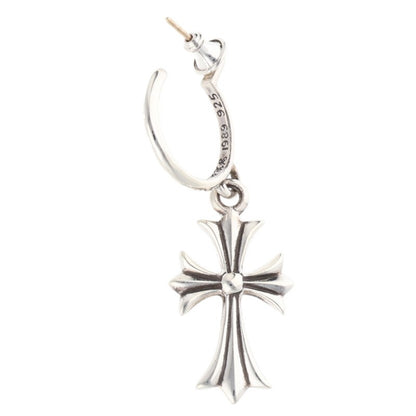 Chrome Hearts Tiny CH Cross Hoop Silver Size ONE SIZE