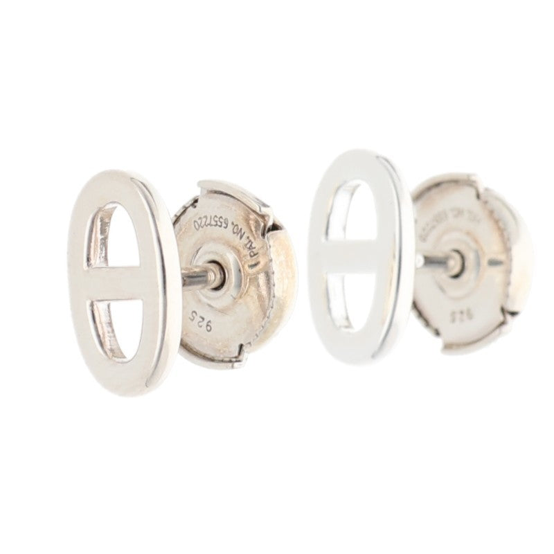 HERMES Chaine d'Ancre TPM Silver Earrings Size ONE SIZE