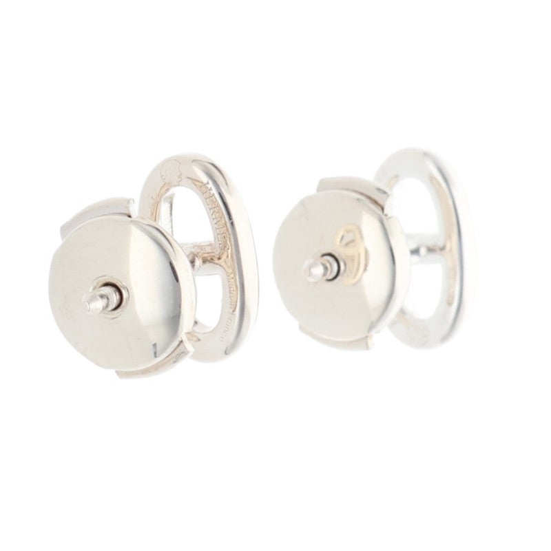 HERMES Chaine d'Ancre TPM Silver Earrings Size ONE SIZE