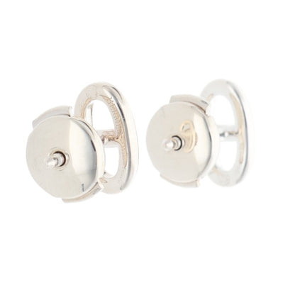 HERMES Chaine d'Ancre TPM Silver Earrings Size ONE SIZE