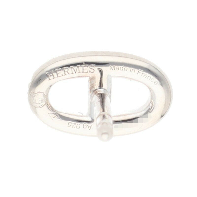 HERMES Chaine d'Ancre TPM Silver Earrings Size ONE SIZE