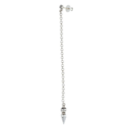 Chrome Hearts Chain Spike Drop Silver Earring Size ONE SIZE