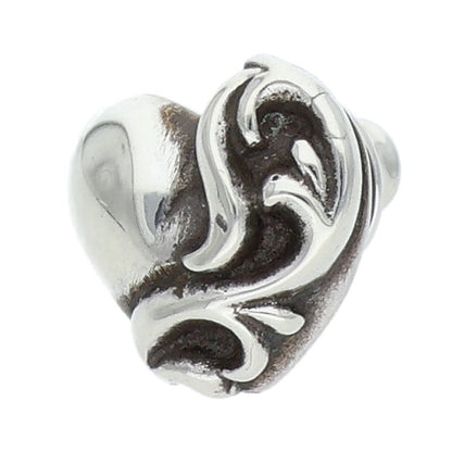 Chrome Hearts Heart Stud Silver Earring Size ONE SIZE