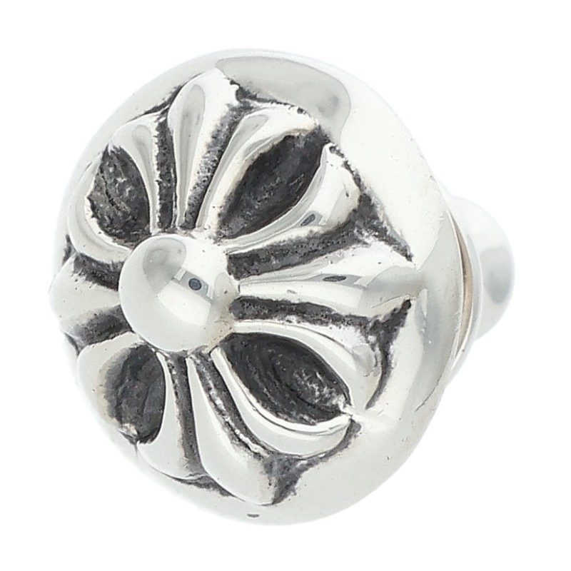 Chrome Hearts Cross Ball Stud Silver Earring Size ONE SIZE