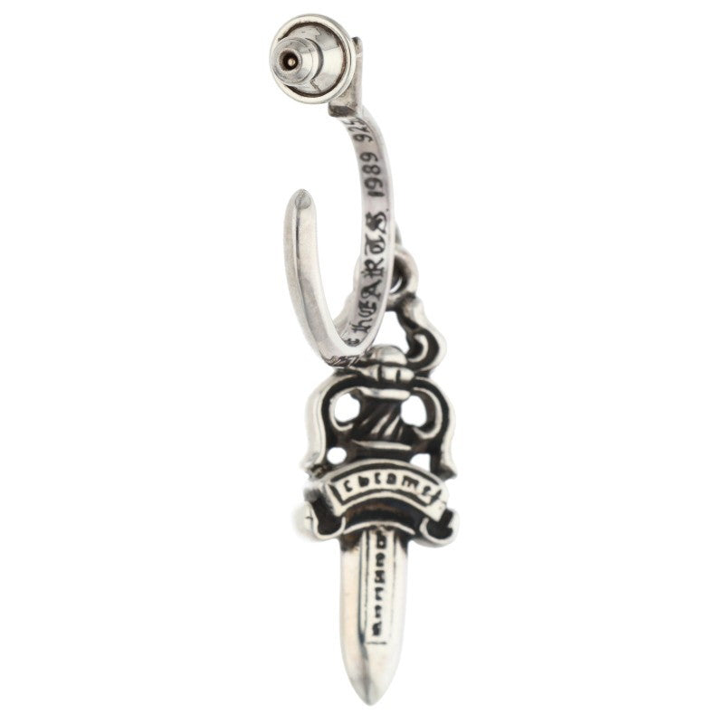 Chrome Hearts No5 Dagger Hoop Silver Earring Size ONE SIZE