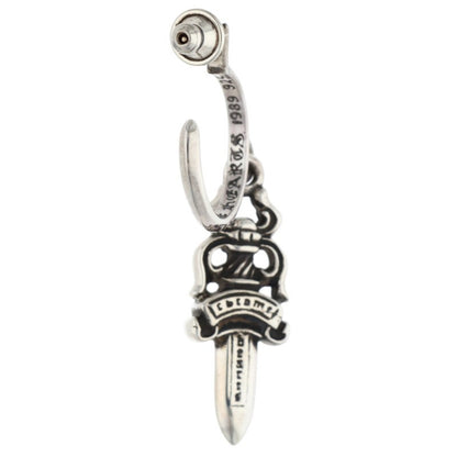 Chrome Hearts No5 Dagger Hoop Silver Earring Size ONE SIZE