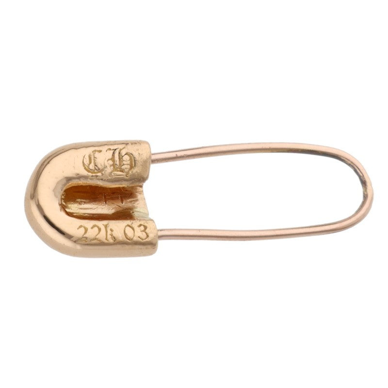 Chrome Hearts 22K Safety Pin 1-Diamond Earring Size ONE SIZE
