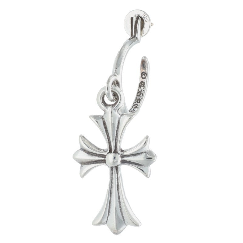 Chrome Hearts Tiny CH Cross Hoop Silver Size ONE SIZE