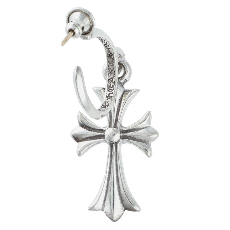 Chrome Hearts Tiny CH Cross Hoop Silver Size ONE SIZE