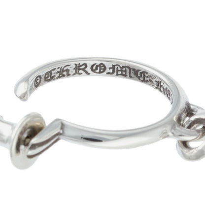 Chrome Hearts Tiny CH Cross Hoop Silver Size ONE SIZE