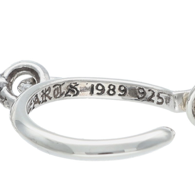 Chrome Hearts Tiny CH Cross Hoop Silver Size ONE SIZE