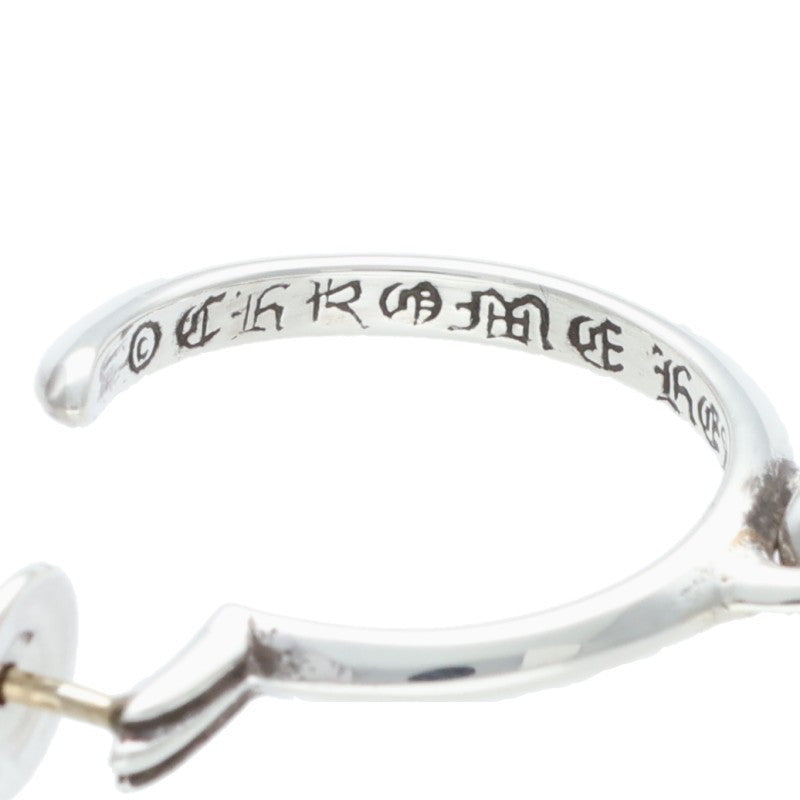 Chrome Hearts Tiny CH Cross Hoop Silver Size ONE SIZE