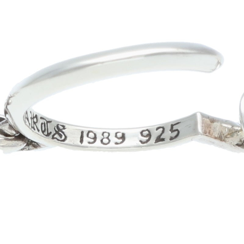 Chrome Hearts Tiny CH Cross Hoop Silver Size ONE SIZE