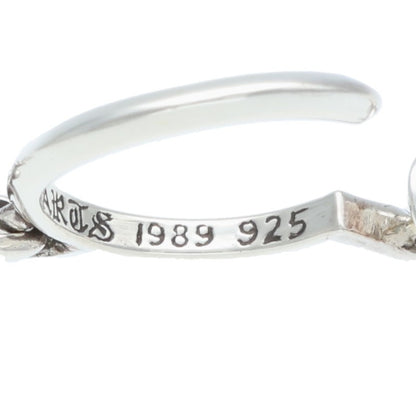 Chrome Hearts Tiny CH Cross Hoop Silver Size ONE SIZE