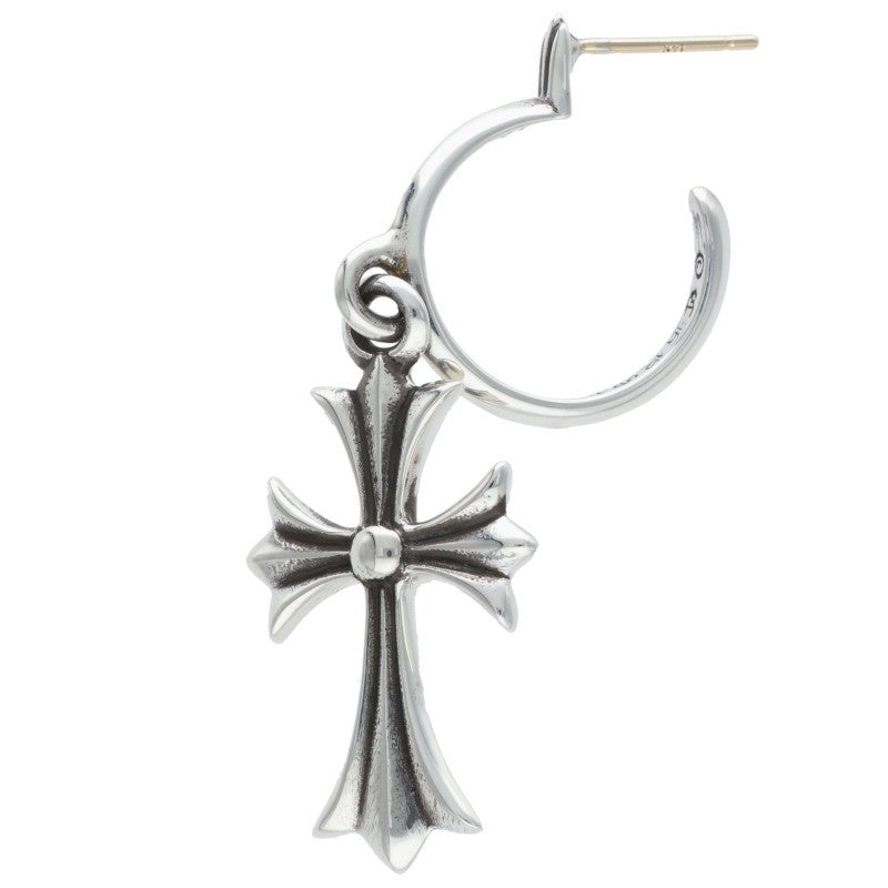 Chrome Hearts Tiny CH Cross Hoop Silver Size ONE SIZE