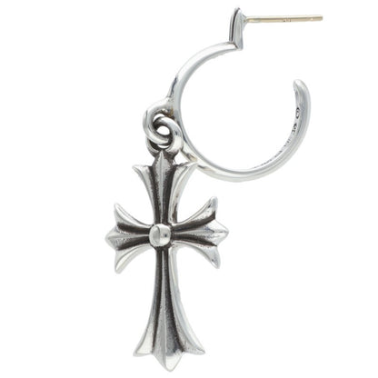 Chrome Hearts Tiny CH Cross Hoop Silver Size ONE SIZE