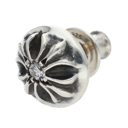 Chrome Hearts Cross Ball Stud 1 Diamond Silver Size ONE SIZE