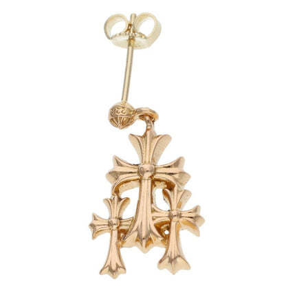 Chrome Hearts 22K Triple CH Cross Drop Earring Size ONE SIZE