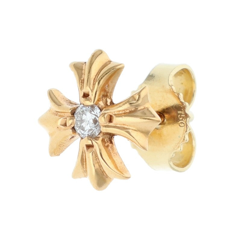 Chrome Hearts 22K CH Plus 1 Yellow Gold Earrings Size ONE SIZE
