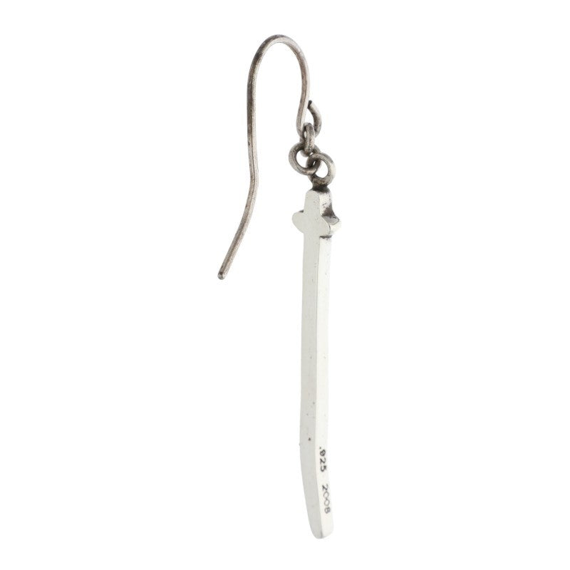 Chrome Hearts RS Cross Drop Silver Earring Size ONE SIZE