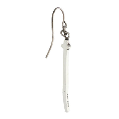 Chrome Hearts RS Cross Drop Silver Earring Size ONE SIZE