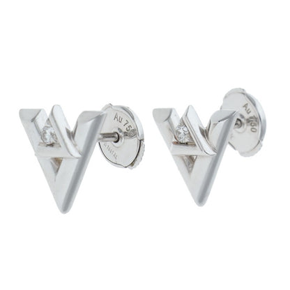 LOUISVUITTON Volt One 18K WG Diamond Earring Size ONE SIZE