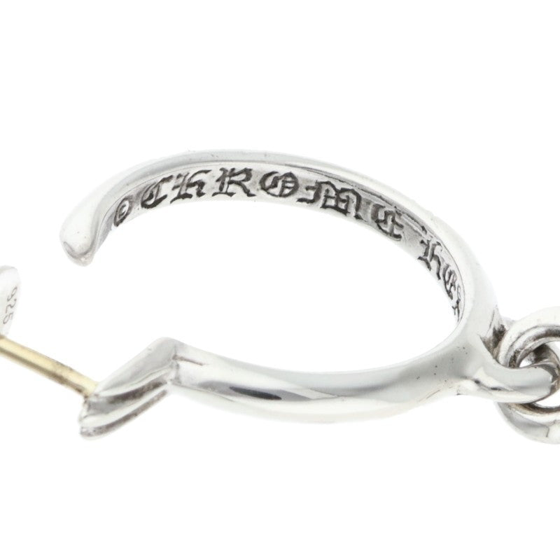 Chrome Hearts Tiny CH Cross Hoop Silver Size ONE SIZE