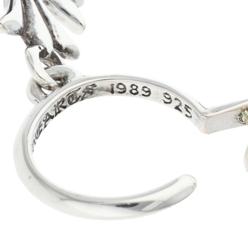 Chrome Hearts Tiny CH Cross Hoop Silver Size ONE SIZE