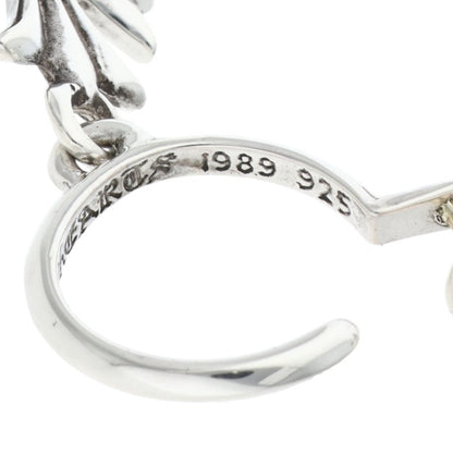 Chrome Hearts Tiny CH Cross Hoop Silver Size ONE SIZE