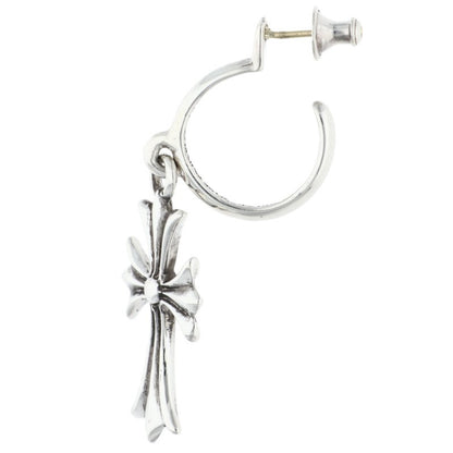 Chrome Hearts Tiny CH Cross Hoop Silver Size ONE SIZE