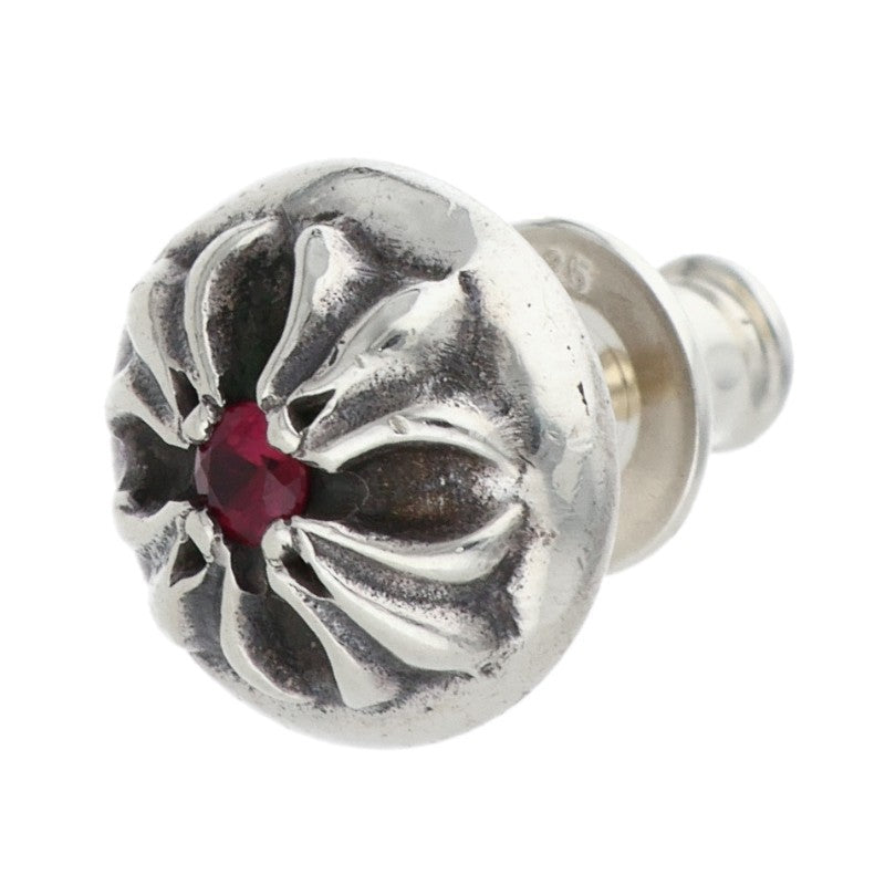 Chrome Hearts Cross Ball Stud 1 Ruby Silver Size ONE SIZE