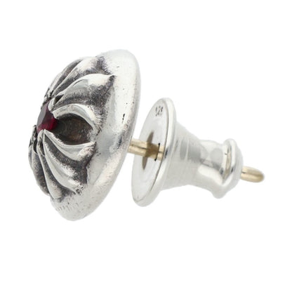 Chrome Hearts Cross Ball Stud 1 Ruby Silver Size ONE SIZE