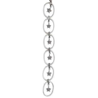 Chrome Hearts Paper Oval Star Drop 925 Silver Size ONE SIZE