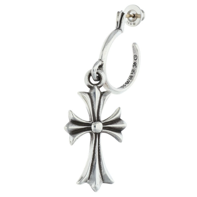 Chrome Hearts Tiny CH Cross Hoop 925 Silver Size ONE SIZE