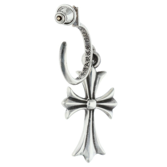 Chrome Hearts Tiny CH Cross Hoop 925 Silver Size ONE SIZE