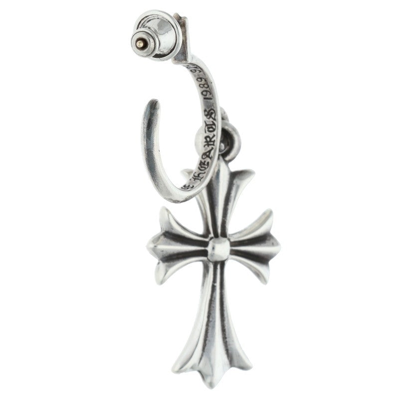 Chrome Hearts Tiny CH Cross Hoop 925 Silver Size ONE SIZE