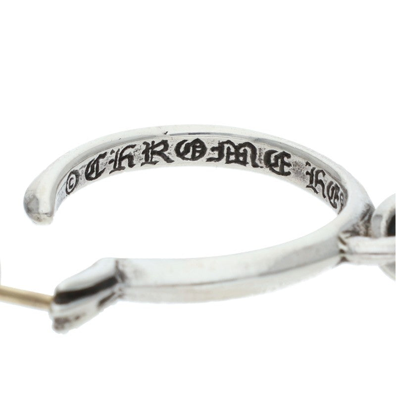 Chrome Hearts Tiny CH Cross Hoop 925 Silver Size ONE SIZE