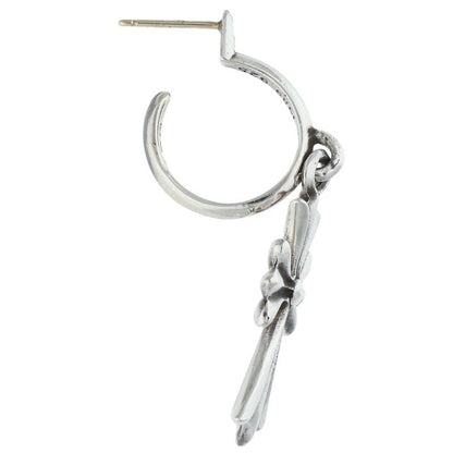 Chrome Hearts Tiny CH Cross Hoop 925 Silver Size ONE SIZE