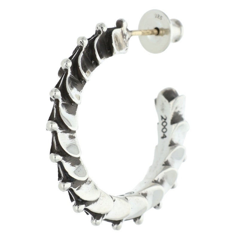 Chrome Hearts Tapered Crossover Hoop Silver (Silver 5.56g)