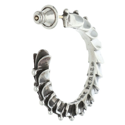 Chrome Hearts Tapered Crossover Hoop Silver (Silver 5.56g)
