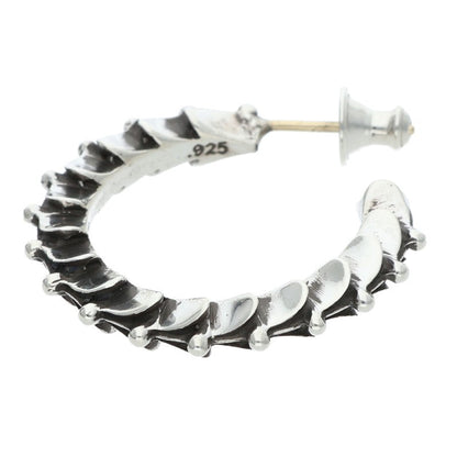 Chrome Hearts Tapered Crossover Hoop Silver (Silver 5.56g)